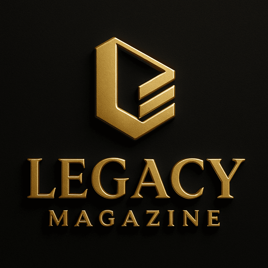 Logo dourada da Legacy Magazine