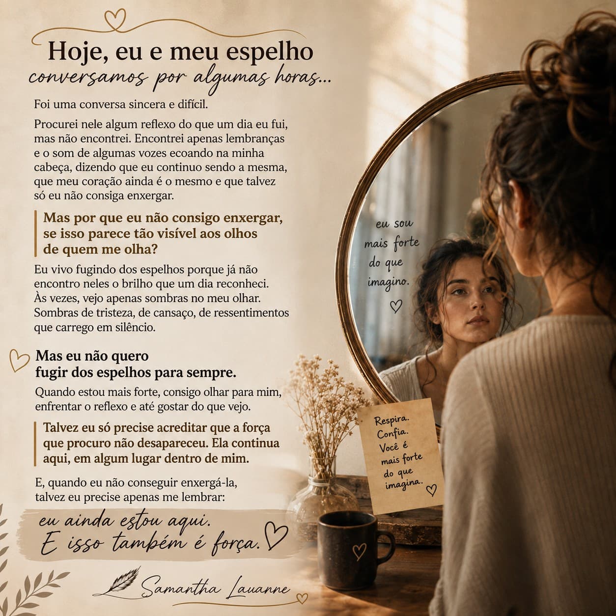 Reflexo da alma.