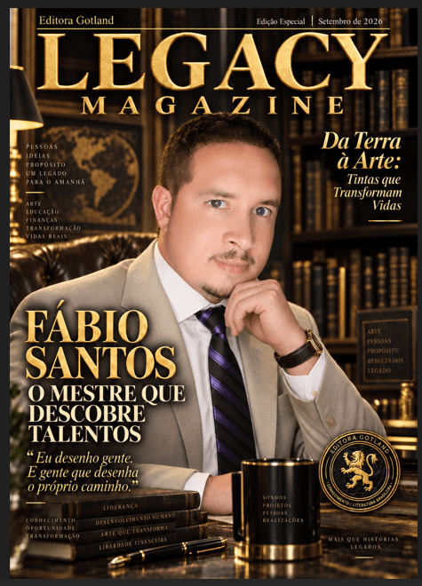 Capa — Revista Legacy Magazine, Vol. 1, n. 9 (22 setembro 2026)